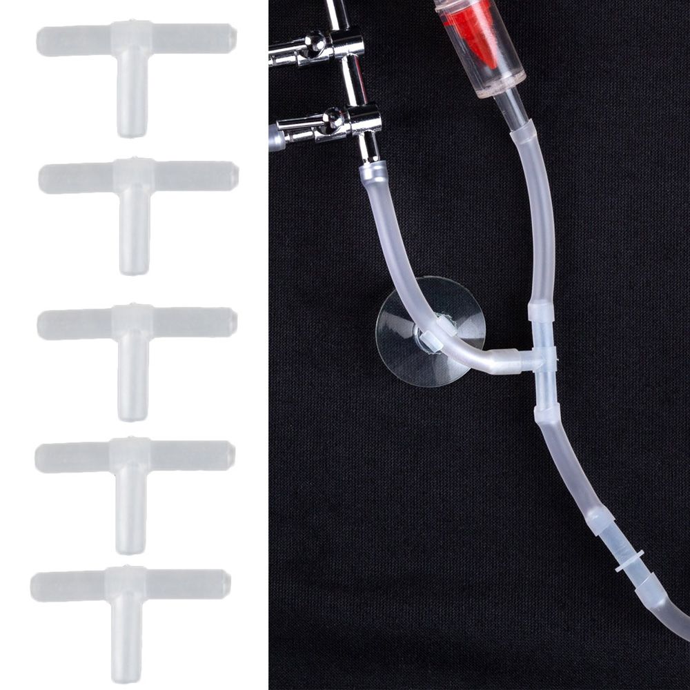 10 шт. соединитель для воздушного насоса для аквариума, пластиковый, Т-образный, 3-ходовой, соединитель для трубок, аксессуары для аквариума