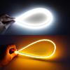 2Pcs Car Streamer Lights Waterproof Modified Car Daylight Headlight Strips for Vehicle
