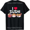 Funny Sushi Lovers Japanese Food T Shirts Men Women Pure Cotton Humor Streetwear Tee Shirt Short Sleeve Unisex Loose Clothing