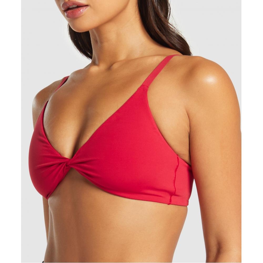 Gymshark Бюстгальтер-бралетт с закручивающимся передом Карминно-красный B2b5w Rbqw
