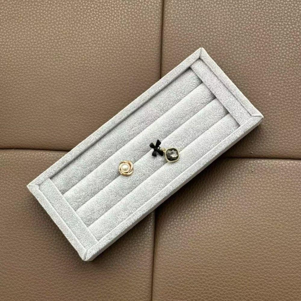Mini Rings Earrings Organizer PU Velvet Jewelry Display Holder Jewelry Storage Pallet Nightstand