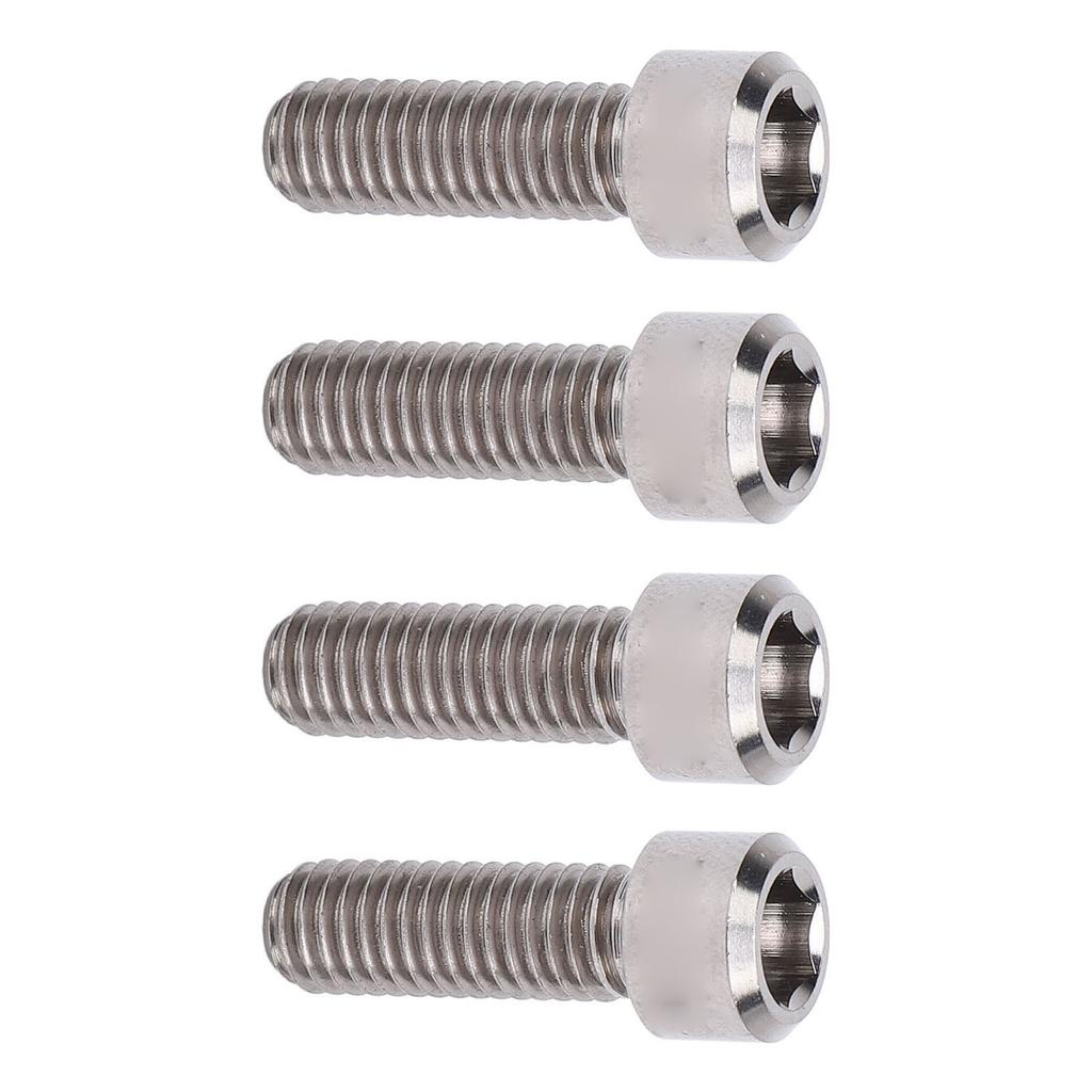 4 шт. Винты для дискового тормоза, суппорт для горного велосипеда, принадлежности для велоспорта, сплав титана M6x18 мм, цвет титана