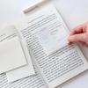 50 Sheets/set of Waterproof PET Transparent Memo Super Sticky Tearable and Reusable Student Paper Office Stationery Sticker