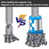 Screwdriver Magnetic Ring 1/4'' Universal Screw Driver Head Magnetic Ring Accessories for 6.35mm Shank Anti-Corrosion Drill Bit