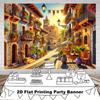 2D plane 1 Spanish street scene party decoration party supplies birthday wedding anniversary celebration