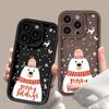 Рождественский мягкий чехол для телефона TPU для iPhone 11 Funda iPhone 16 Pro Max 15 13 14 12 XS X XR 7 8 Plus SE 16promax 16pro Cover Carcasa