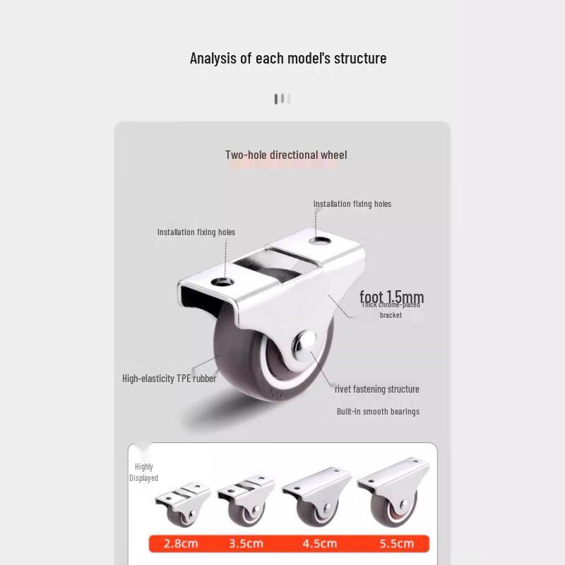 TanZu Drawer Cabinet Caster Wheels