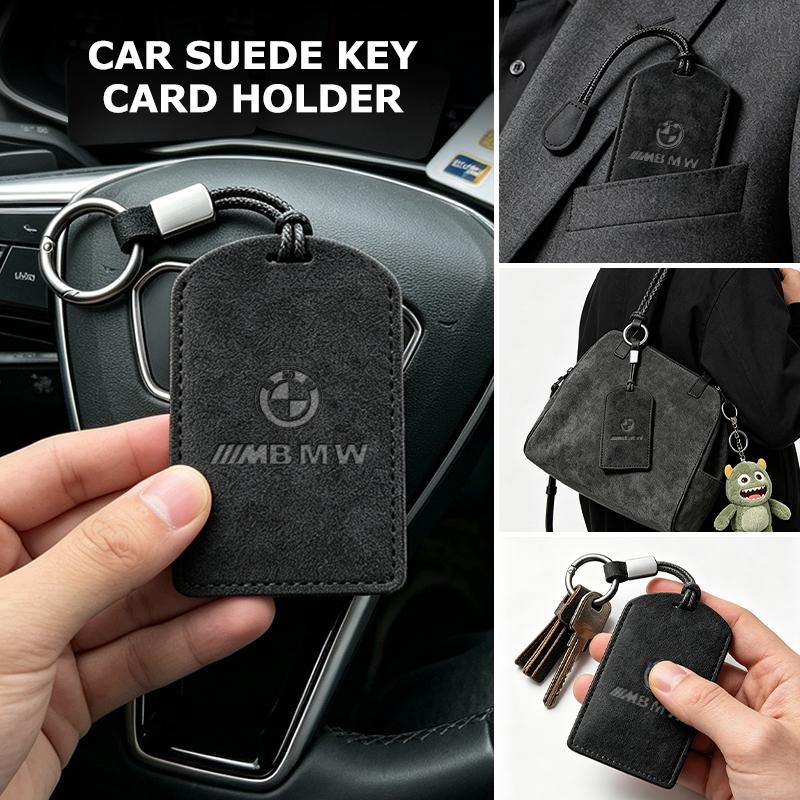 Car Remote NFC Key Cover Suede Leather Anti-slip Protective Case For BMW Performance M E87 E30 E46 E28 F35 G20 E93 F20 X3 X VM4