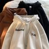 Hooded Cardigan Jacket Men's Autumn Winter Couple Sweatshirt Oversize Zip-up Hood
