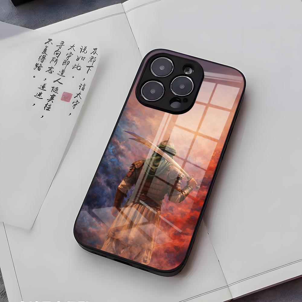 Чехол для телефона Шиитский Али Имам Хусейн Для IPhone 17 Air 16 E Pro Max 15 14 13 Mini 12 Pro 11 Max Plus Черная Стеклянная Крышка