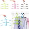 Multifunctional Hanger Hook 3 Layer Clothes Hanger Clothes Rack Wardrobe Organizer Space Saver