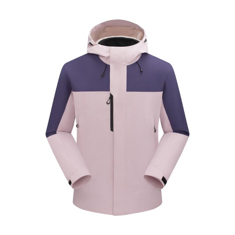 3-in-1 Waterproof Windproof Hiking Jacket With Removable Fleece Liner Men Women Outdoor Cycling Mountaineering