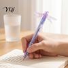 Translucent Plastic Pens Gleaming Wings Dragonfly Gel Pen, Stationery with Interactive Fun Moving Flapping Wings, 0.5mm Tip Decorative Pen for School
