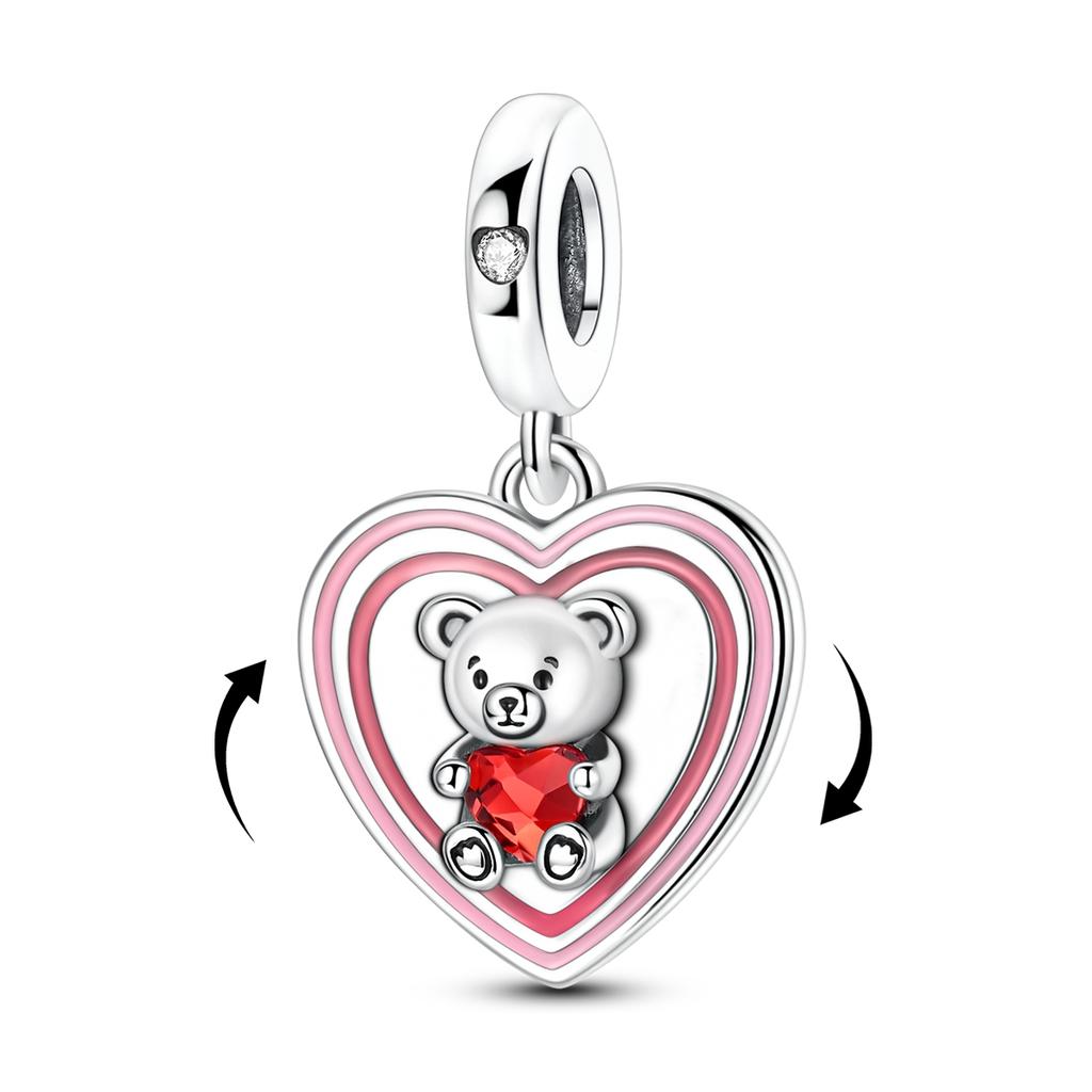 Медные Шармы Бусины Нежность Любовь Валентин Подвеска Подходит Оригинальный Браслет Сделай Сам Женский Подарок Ювелирные Изделия