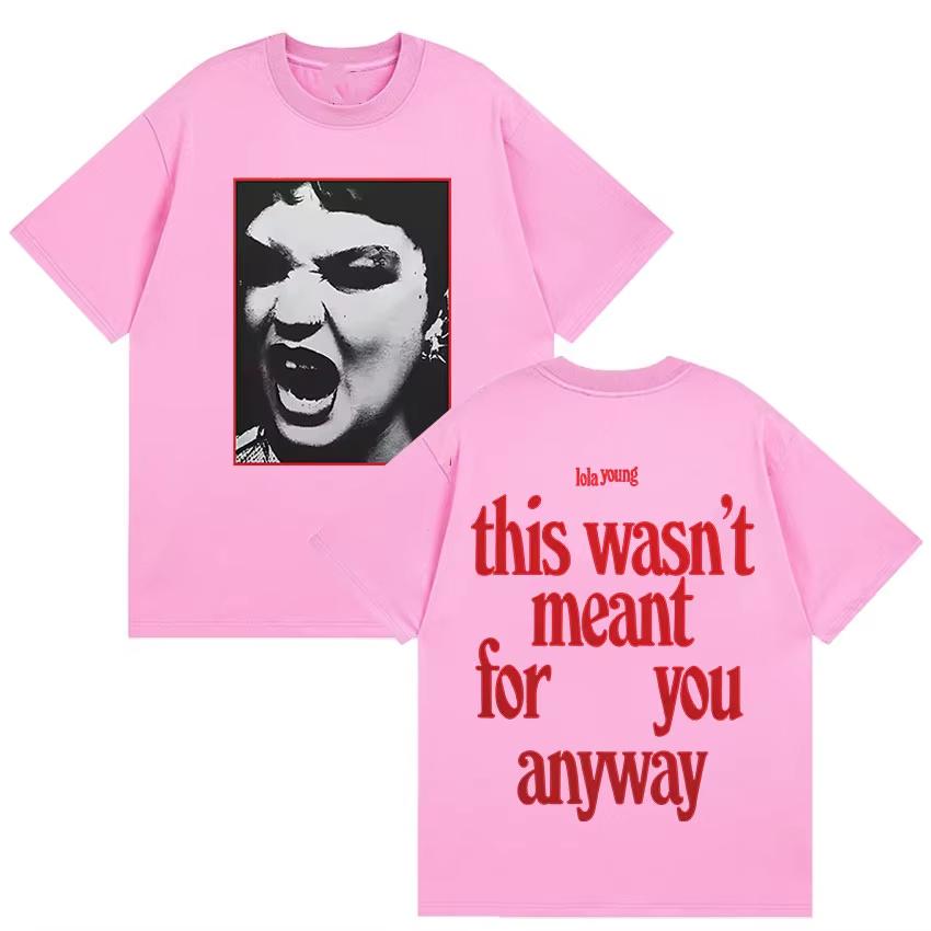 Lola Young Album Tour 2025 Graphics Cover T Shirts Men Women's Fashion Oversized T-shirts Vintage Harajuku Short Sleeve T Shirts
