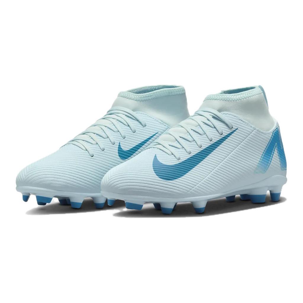 Nike Mercurial Superfly 10 Синтетическая кожа Устойчивая к истиранию Средняя высота Детские Футбольные бутсы Синий Детские FQ8318-400