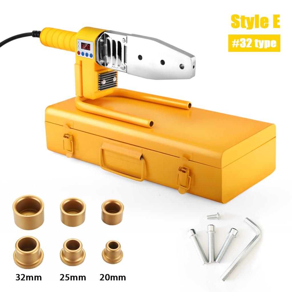 Машина для сварки труб Нагревательный инструмент 1500 Вт сварочный аппарат Комплект Для PPR PB PE Пластиковой трубы Сварка PPR Аппарат для горячей плавки Контроль температуры