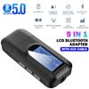 Portable 5 In 1 USB Bluetooth 5.0 Audio Receiver Transmitter LCD Dispaly 3.5MM With AUX Cable Wireless Adapter Dongle HiFi Stereo
