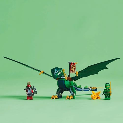 LEGO Ninjago Lloyd's Green Dragon Toy Block Educational678Battle Robot 71829