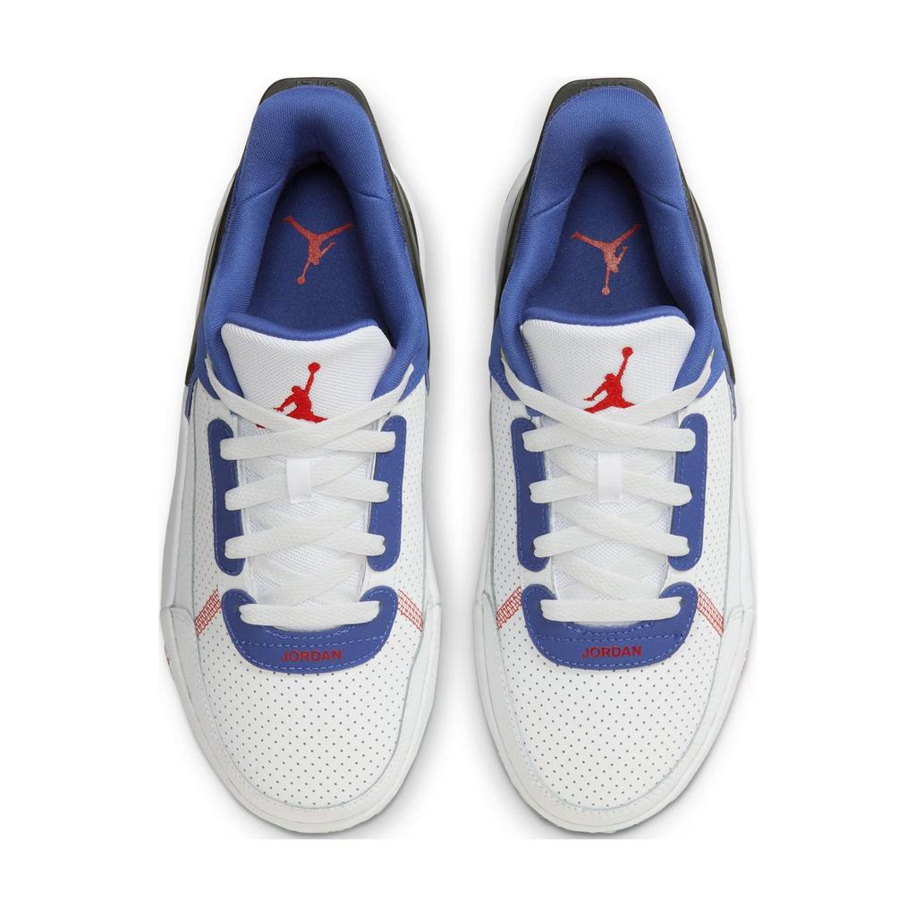 Новые детские кроссовки Jordan DAY1 с низким верхом, противоскользящие, износостойкие, сине-белые, для подростков FQ1306-100