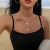 iF ME Модное многослойное круглое ожерелье с подвеской в ​​виде монеты с портретом для женщин, модное колье-чокер золотого, серебряного цвета, ювелирные изделия
