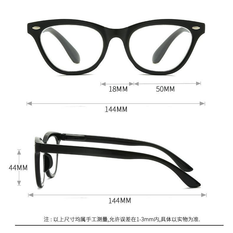 Ретро очки для чтения «кошачий глаз» Очки с имитацией черепахового панциря Ультралегкие очки для чтения с защитой от синего света