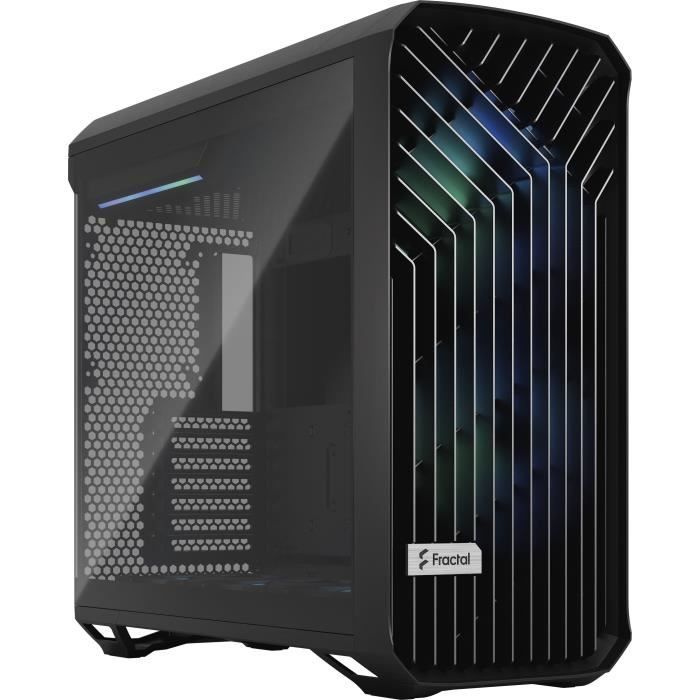 Boîtier PC - FRACTAL DESIGN - Torrent Black RGB TG Light Tint - SSI-CEB - Air Flow Optimisé Avec 5 Ventilateurs ARGB (FD-C-TOR1A-04)
