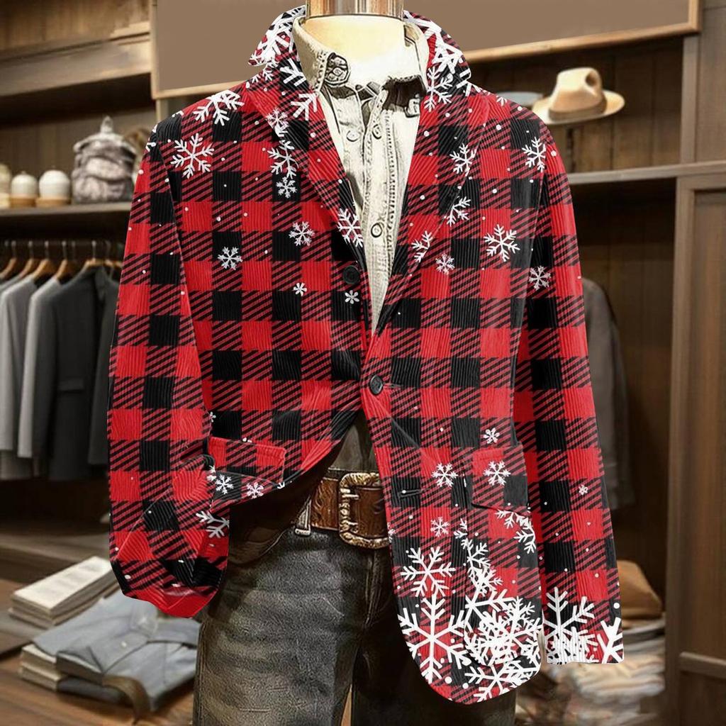 Мужской уродливый рождественский вельветовый теплый карманный пиджак-кардиган, мужской повседневный костюм