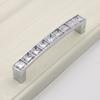 Crystal U-Shaped Cabinet Pull Handle for Drawer Wardrobe Modern Simple Design Double Hole