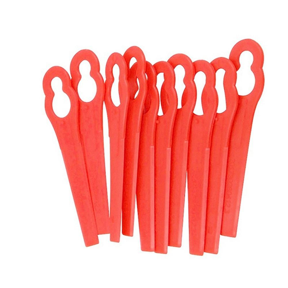 200/100/50/10 шт./упак. лезвие для триммера для травы, нож для садового инструмента, пластиковые режущие лезвия для триммера для травы, запасная часть кустореза