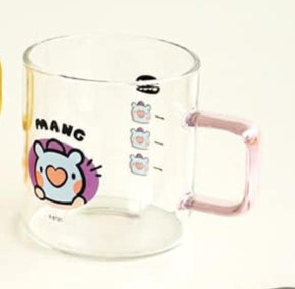 BT21 Minini Handle Glass Cup 370ml BTS Goods Официальный, Оригинальный, Подлинный, K-POP