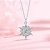 Original Snowflake Necklace Women's Light Luxury Niche Design Sense Winter Christmas Stainless Steel Clavicle Chain Temperament Pendant