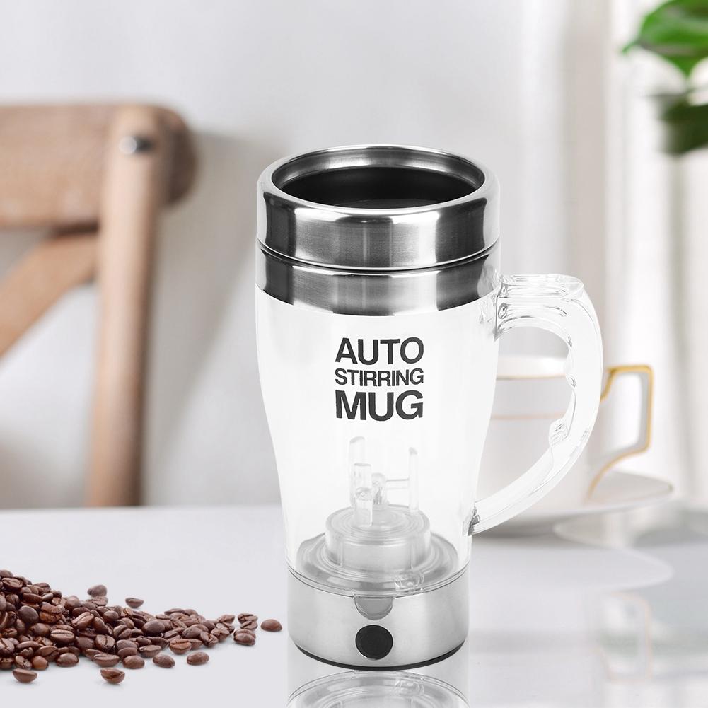 350ML Self Stirring Mug Automatic Electric Lazy Automatic Coffee Mixing Tea Mix Cup Travel Mug Double Insulated Thermal Cup
