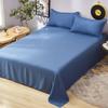 Pure Color Washed Cotton Flat Sheet for Baby Adults Single Double Queen King Cadar Bed Flat Bedsheets Bedspread