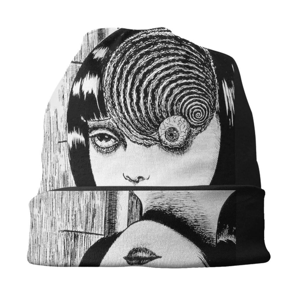 Японская манга Horor Tomie Junji Ito Skullies Шапочки Шапки Унисекс Зимняя теплая вязаная шапка Хип-хоп Капот Шапки Уличная лыжная шапка