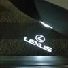 HFHT9 New upgrade Laser Decor Lamp Glass Projection Car Accessories HD LED For Lexus RX GX LS LX IS GS RC UX Series ES200 ES250 ES260