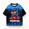 Одежда для мальчиков и девочек Дети Roblox Летняя Повседневная Игровая Футболка Аниме