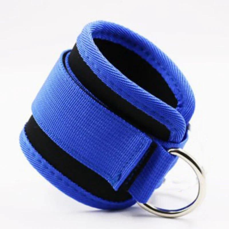 Фитнес-ремни на щиколотке Регулируемые D-образные поддерживающие манжеты Шкив для силовых тренировок в тренажерном зале с пряжкой Спортивная защита Похитители безопасности