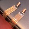 24K Gold-Plated Tassel Earrings: Exquisite S925 Design for a Chic Look