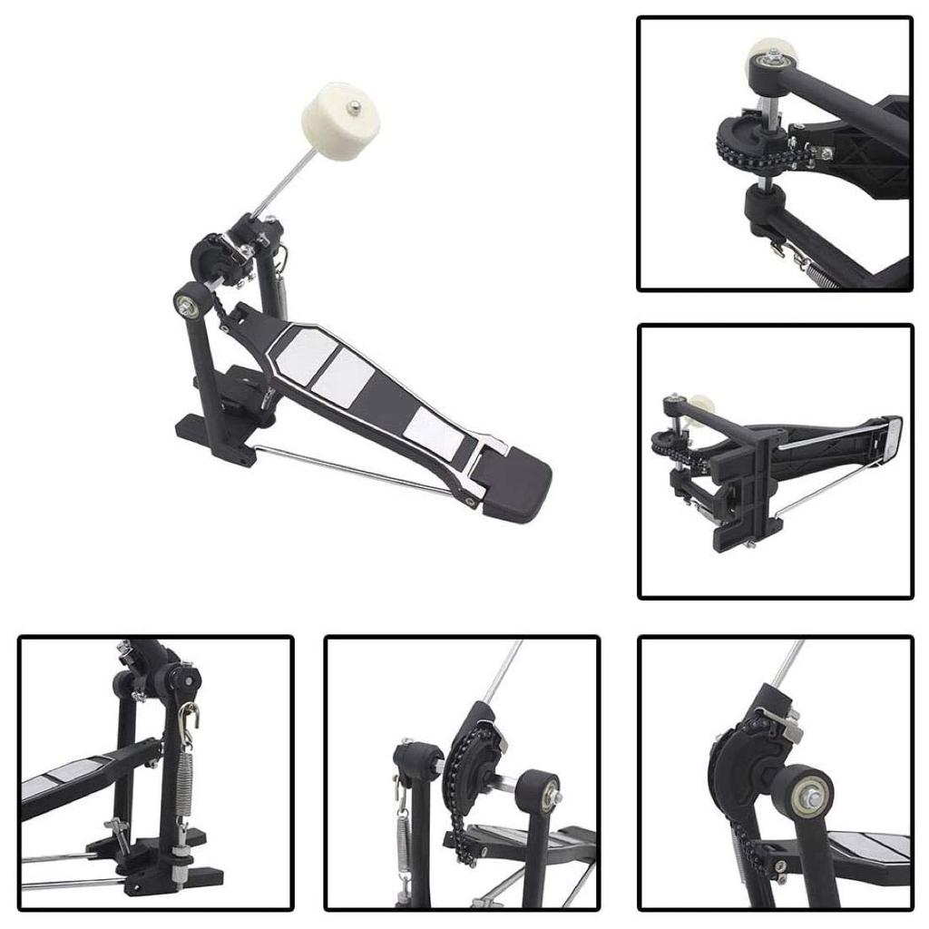 Педаль барабана, колотушка с одним цепным приводом для барабанщиков, педаль бас-барабана, колотушка, часть ударного инструмента