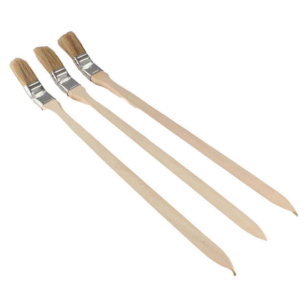 Long Handle Elbow Elbow Paint Brush Solid Wood Handle Universal Bristle Brush Painting