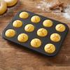 Carbon Steel Mini Fluted Tube Cake Pan Non-stick Bread Baking Pan Pumpkin Cake Baking Mold  Muffin