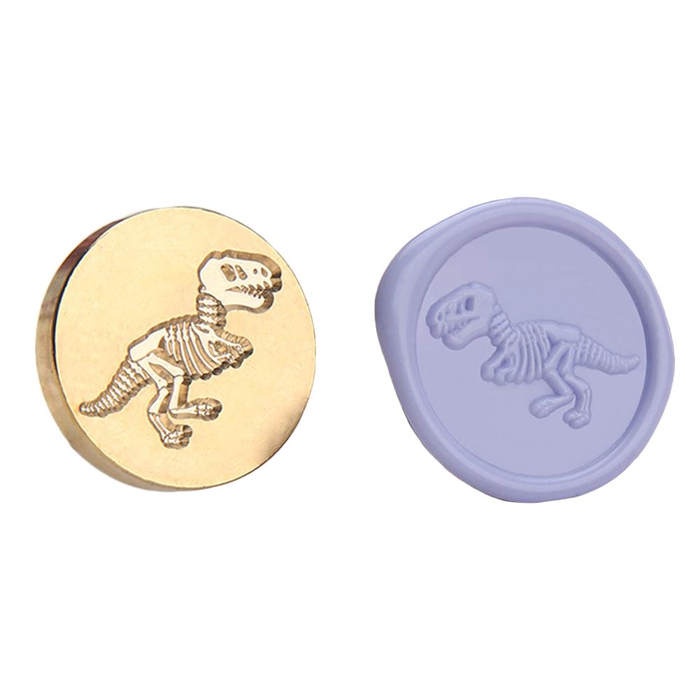Меловой ископаемый Запечатывающие Штампы Голова Ископаемого Динозавра Восковая Печать Для Скрапбукинга Украшение Конверта Приглашения
