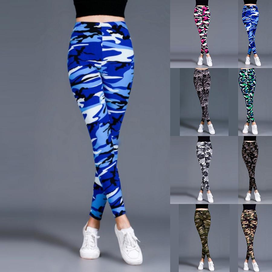 Женские леггинсы цвета хаки с камуфляжным принтом, эластичные леггинсы для йоги, фитнес-бег, спортивные брюки для активного отдыха