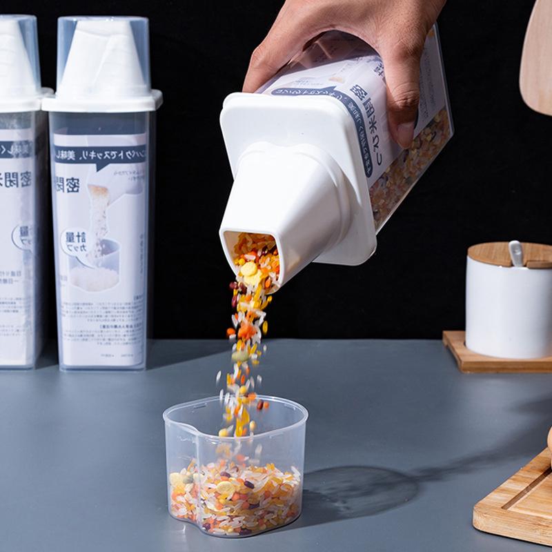 Кухонный контейнер для продуктов Герметичный криспер Емкость для зерна Хранение Сортировка кухни Контейнер для хранения риса Бутылки и банки