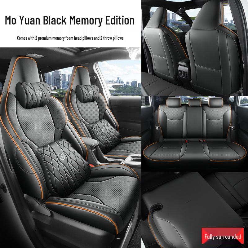 Чехлы на сиденья Toyota Corolla Ruifang: Универсальная, для круглогодичного использования, подходит для 26 моделей, полностью закрытый салон, чехлы на сиденья и коврик.