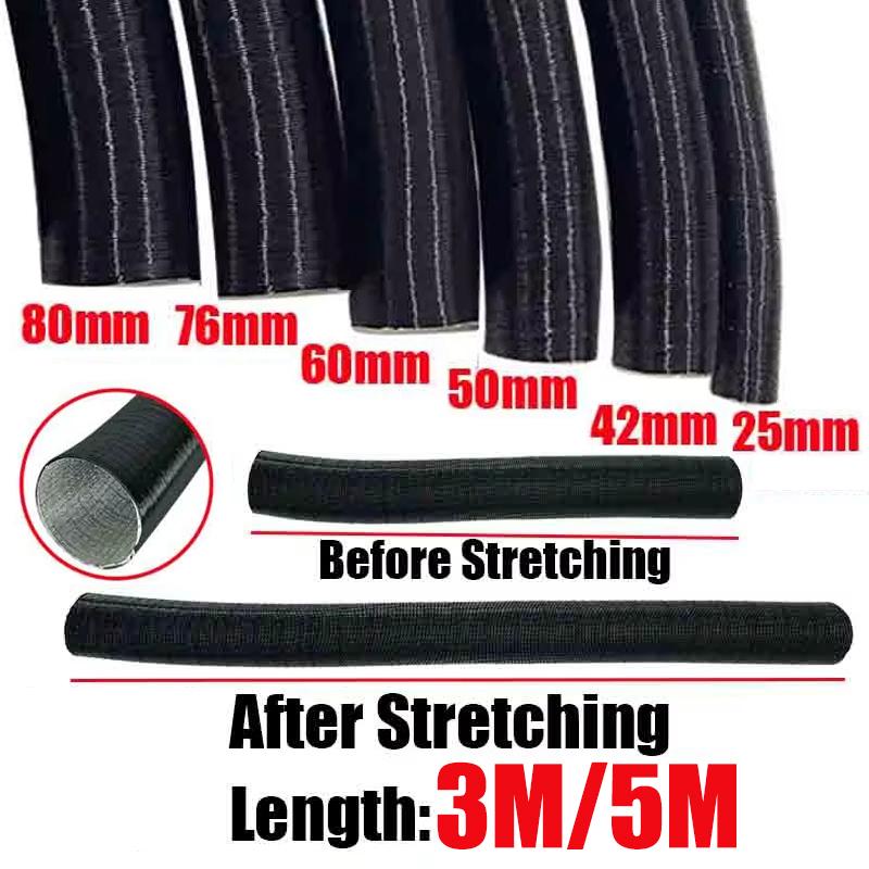 25mm 42mm 60mm 50mm 75mm 80mm 90mm Diameter Air Diesel Parking Heater Duct Pipe Tube Hose 3M 5M Length For Webasto Eberspacher