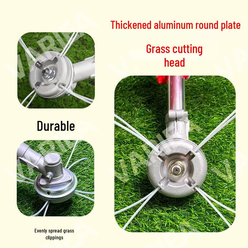 Durable Aluminum Lawn Mower Trimmer Head - No Rope Replacement Needed
