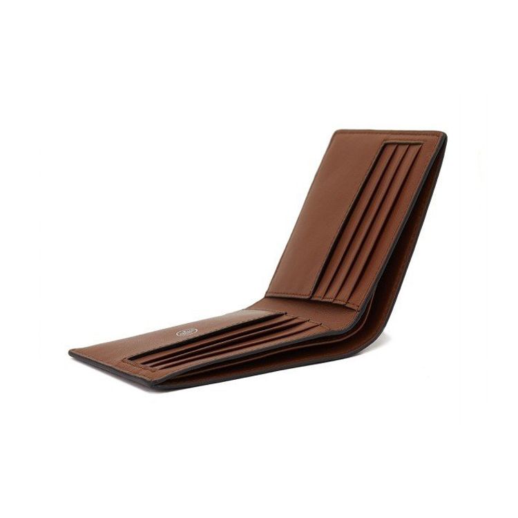 Кошелек-кардхолдер Mulberry 11-зернистая кожа Складной кошелек Мужские кошельки Коричневый RL4919-346G110