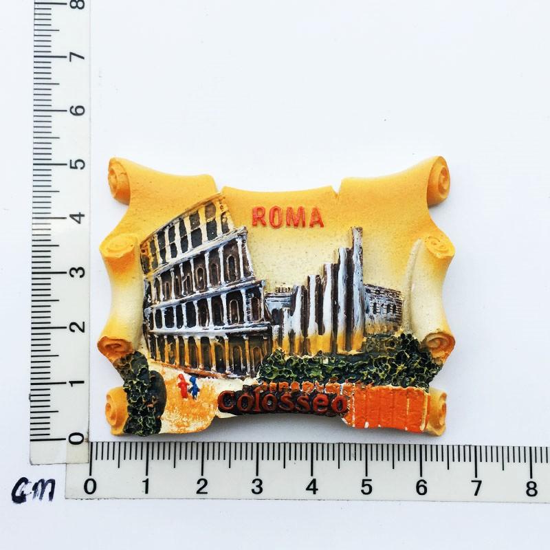Италия Милан Магнит на холодильник Сувениры Венеция Рим Пиза Флоренция Магнитные магниты Смоляные наклейки на холодильник Украшения для дома Подарки